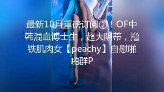 最新10月重磅订阅②！OF中韩混血博士生，超大阴蒂，撸铁肌肉女【peachy】自慰啪啪群P